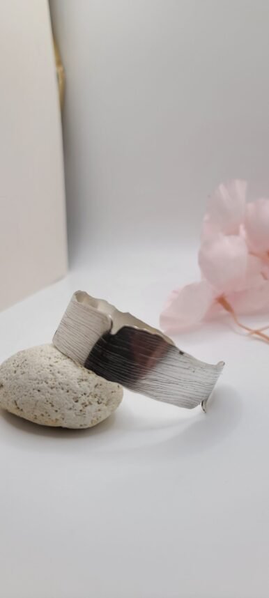Bracelet manchette argent femme