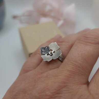 Bague fleur d'hortensia – Image 6