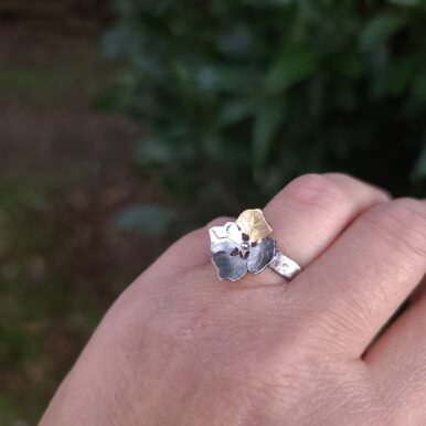 Bague fleur d'hortensia – Image 3