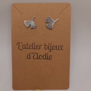 boucles d'oreilles clou en argent