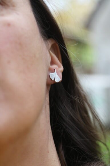 boucles d'oreilles ginkgo biloba