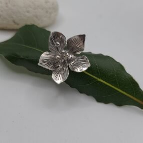 Bague argent fleur de cerisier
