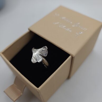 bague feuille gingko